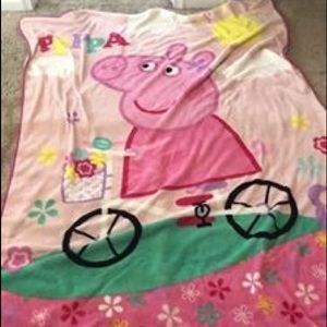 Peppa pig fleece blanket 62x90